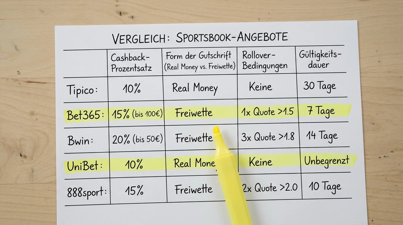 Vergleich Basketball Cashback-Angebote bei deutschen Anbietern, Übersicht lizenzierter Bookmaker aktuell
