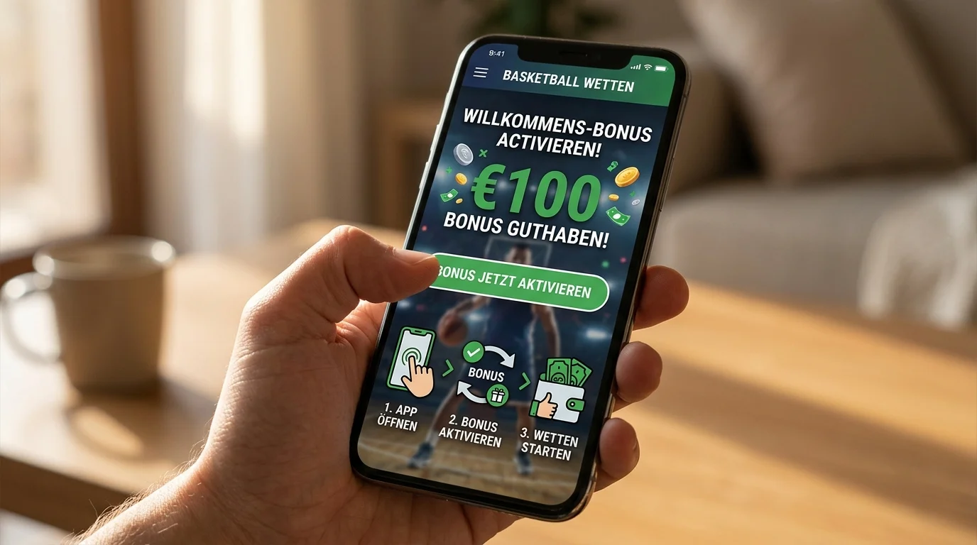 Bonus mobil einlösen Basketball Wetten App Freiwette Einzahlungsbonus Smartphone