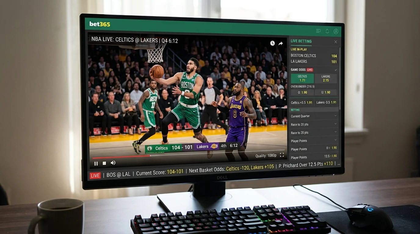 bet365 NBA Live-Stream Basketball-Wetten mit In-Play-Märkten und Live-Übertragung