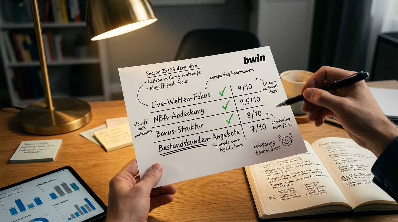 bwin Basketball Bonus Gesamtbewertung für Live-Wetten und NBA-Saison in Deutschland