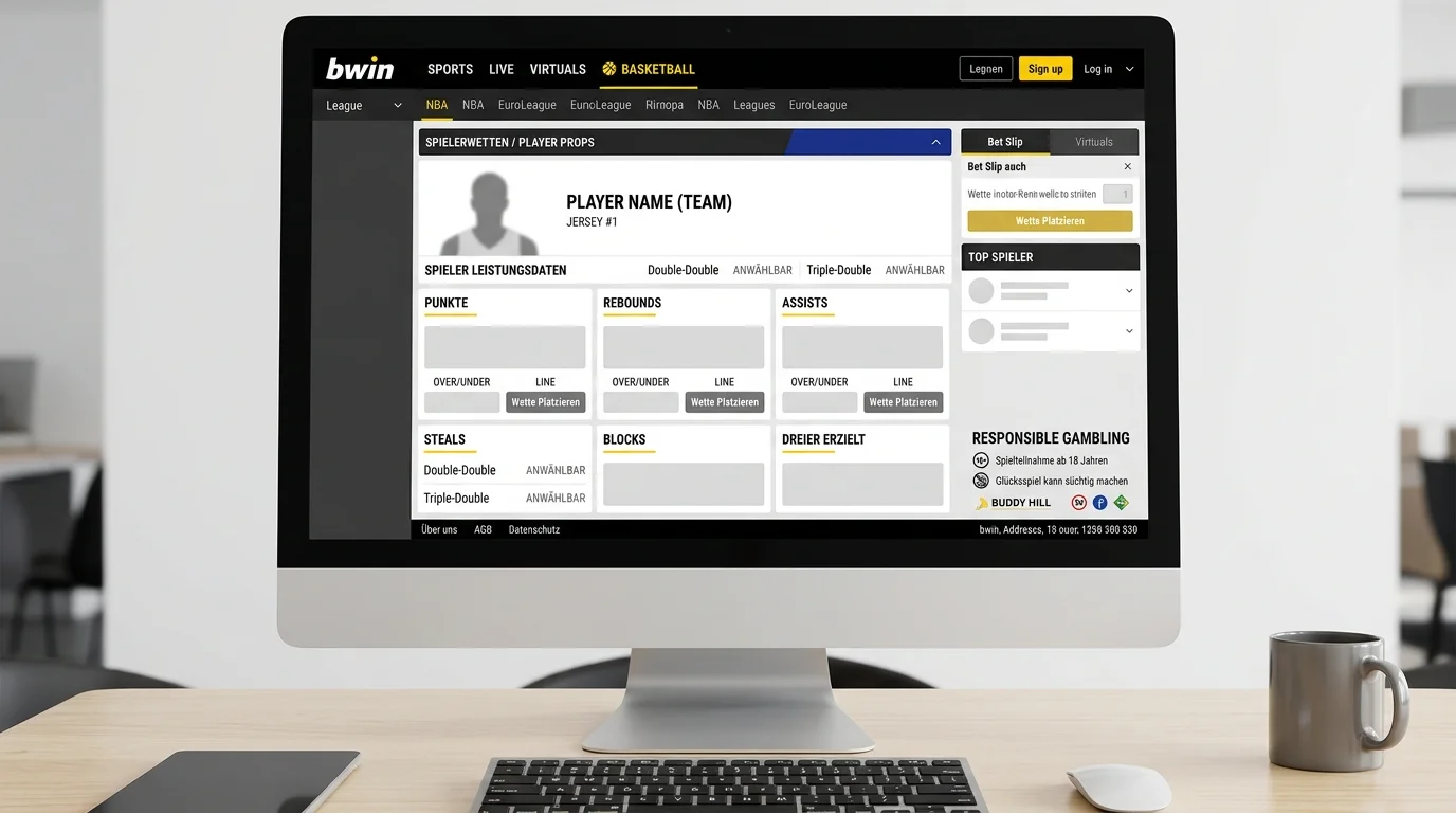bwin Spielerwetten Basketball unter GlüStV 2021 mit eingeschränkten Player-Props-Kategorien