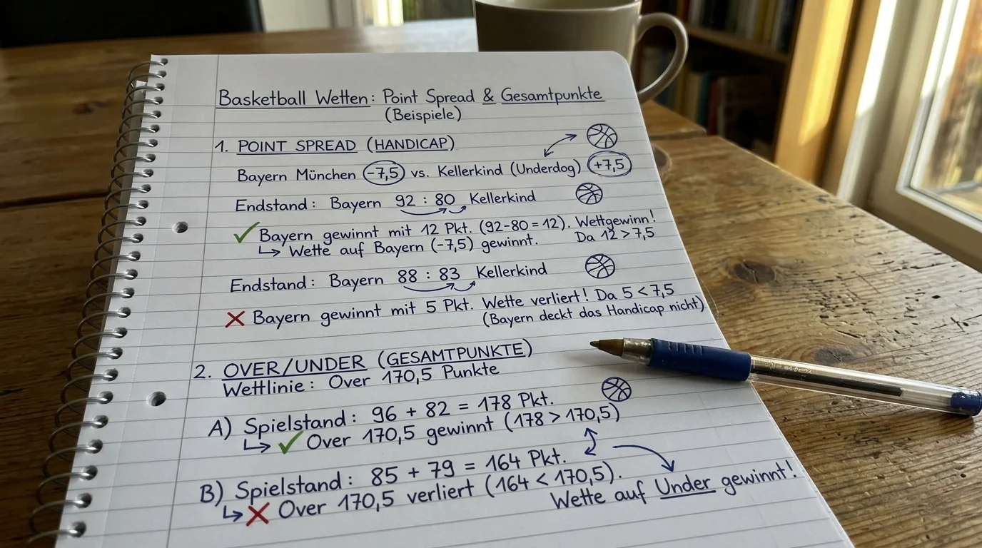 EuroLeague Handicap Gesamtpunkte Wetten Basketball Bonus kompatibel Erklärung