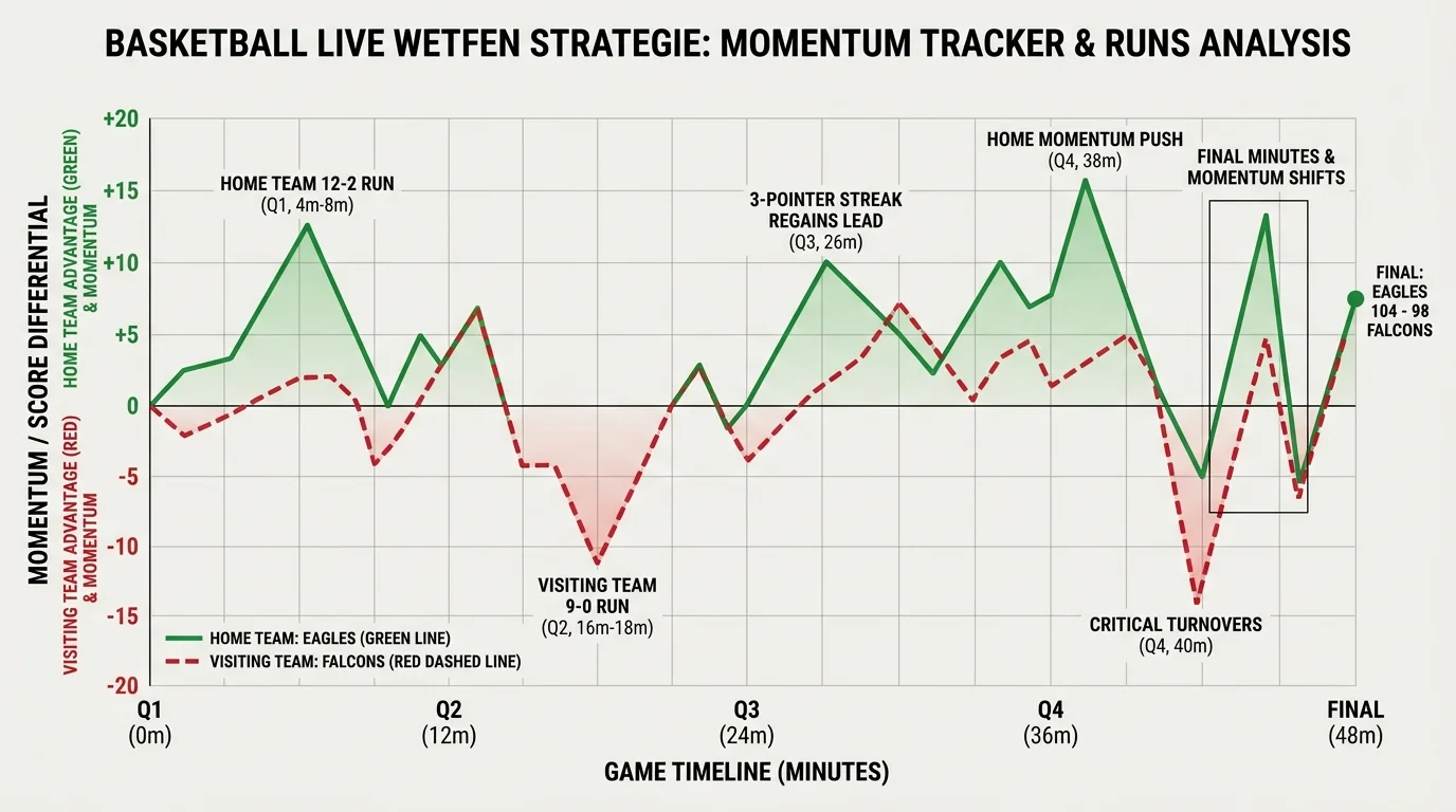 Momentum Viertelwechsel Basketball Live Wetten Quoten Runs und Gegenbewegung