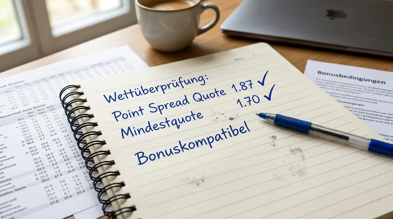 Point Spread Basketball Bonus Mindestquote 1,70 Rollover Bonuserfüllung Bedingungen