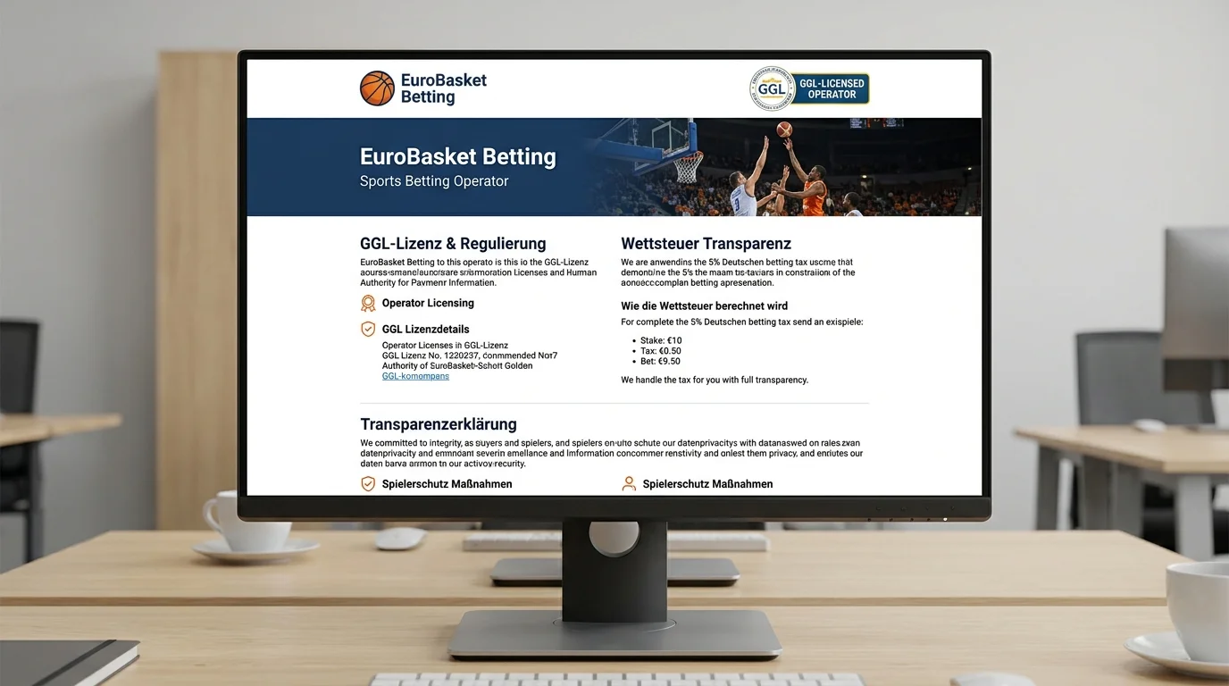 Transparente Kommunikation der Wettsteuer durch GGL-lizenzierte Anbieter als Qualitätsmerkmal im Basketball-Wettmarkt