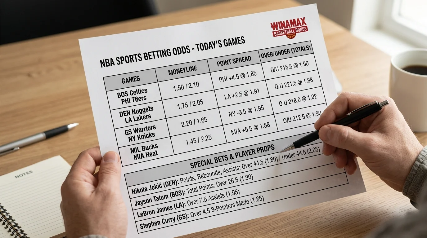 Winamax Markttiefe für Basketball-Wetten in Deutschland, NBA und BBL im Vergleich